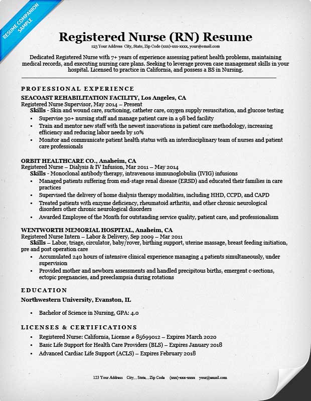 Essential Nurse Resume Examples 2015: Crafting the Perfect Healthcare CV