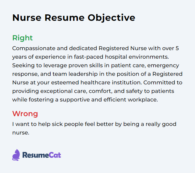Nurse Resume Objective Statement Examples: Crafting the Perfect Introduction to Your Nursing Career