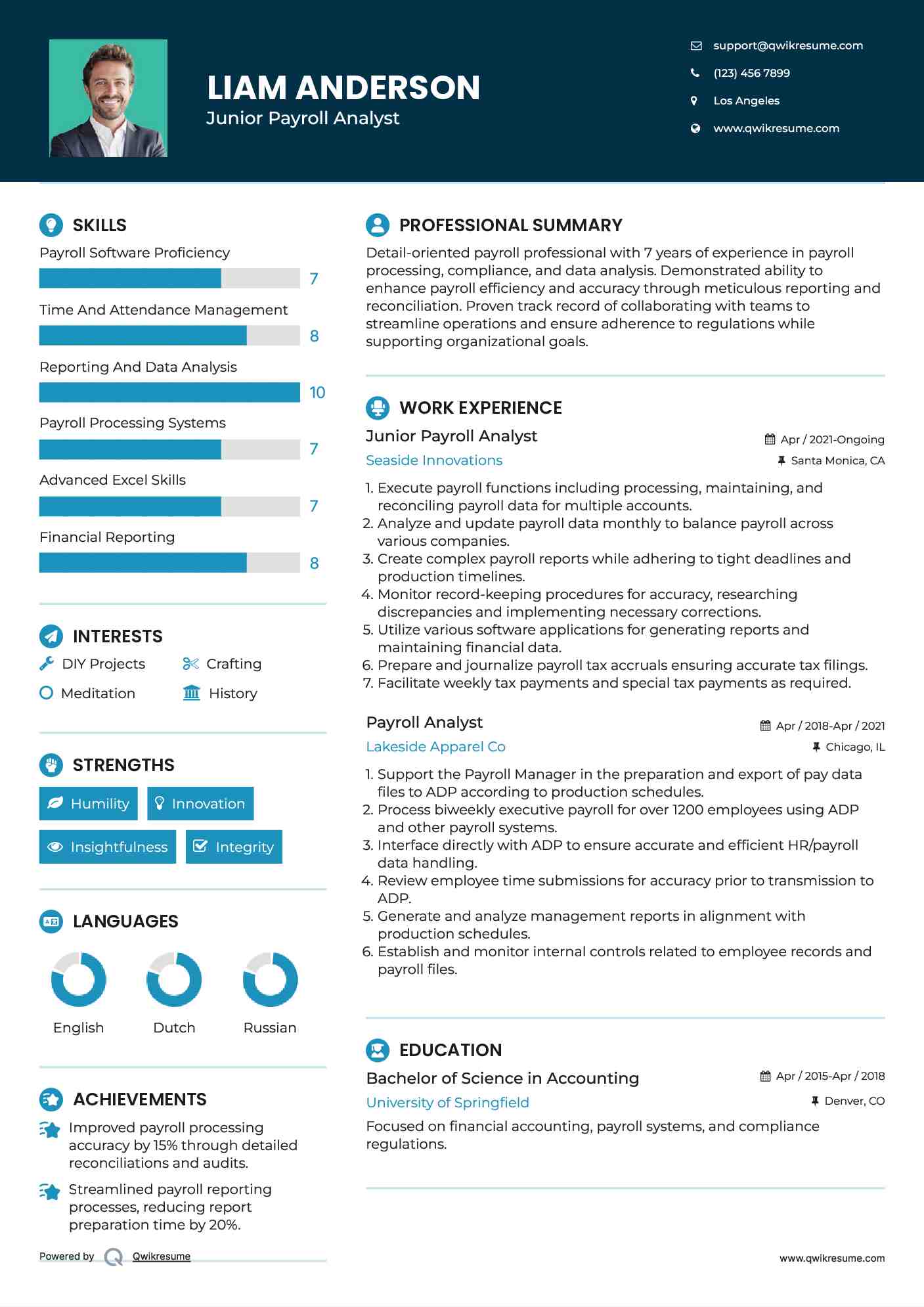 How to Craft an Impressive Payroll Data Analyst Resume for Success