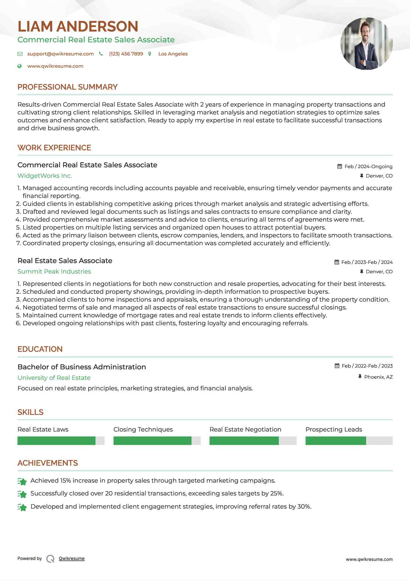 Crafting Success: The Ultimate Real Estate Sales Associate Resume Template