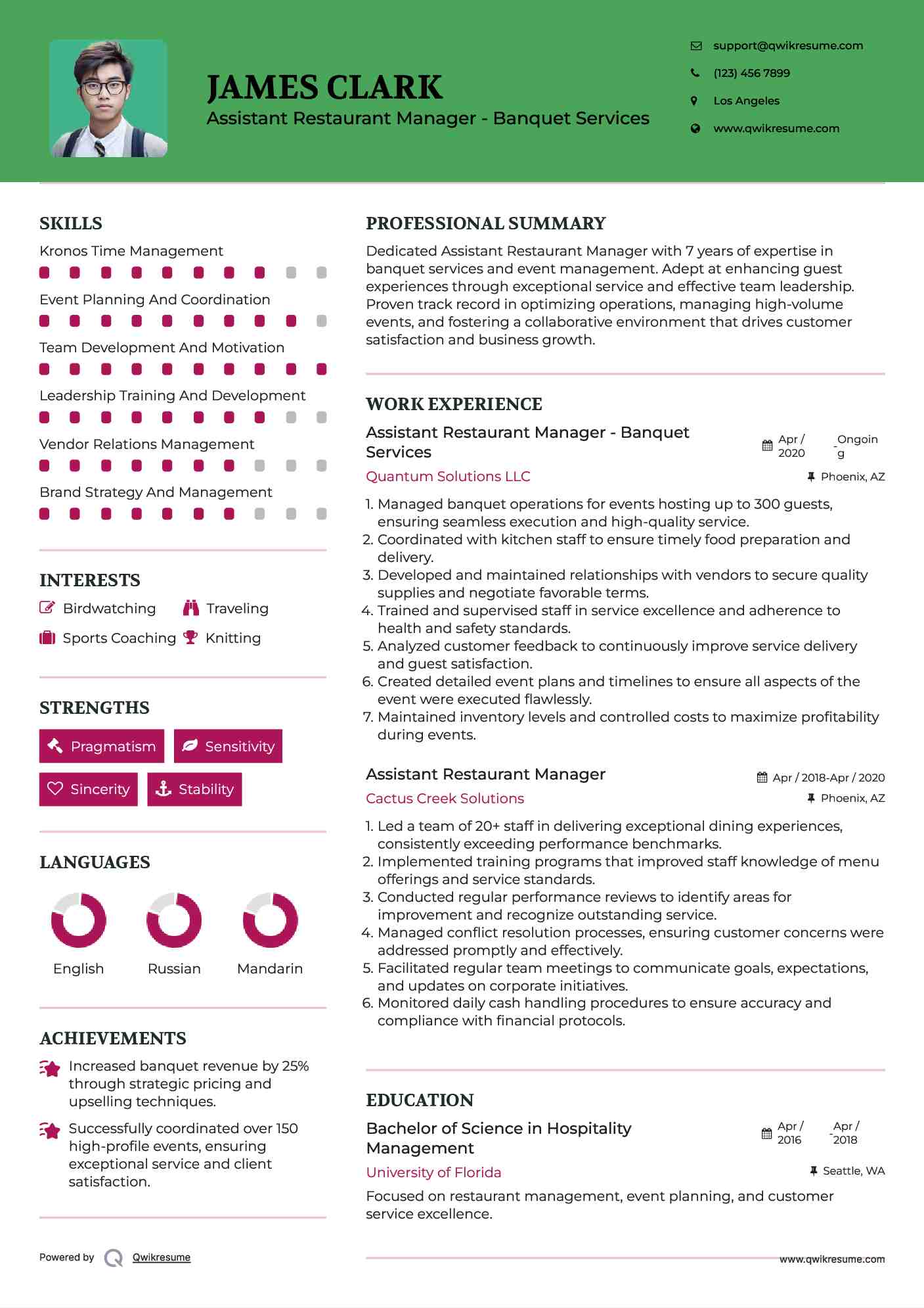 Essential Guide to Crafting a Winning Restaurant Assistant Manager Resume Format