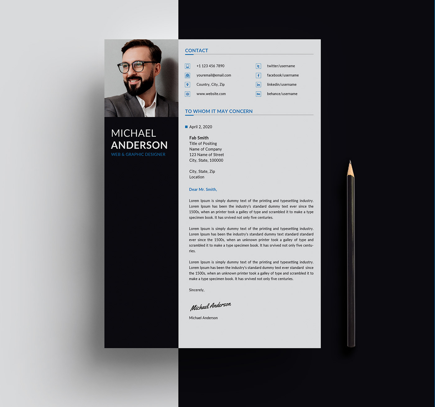 Elevate Your Job Application with Stunning Resume Design Download PSD Templates