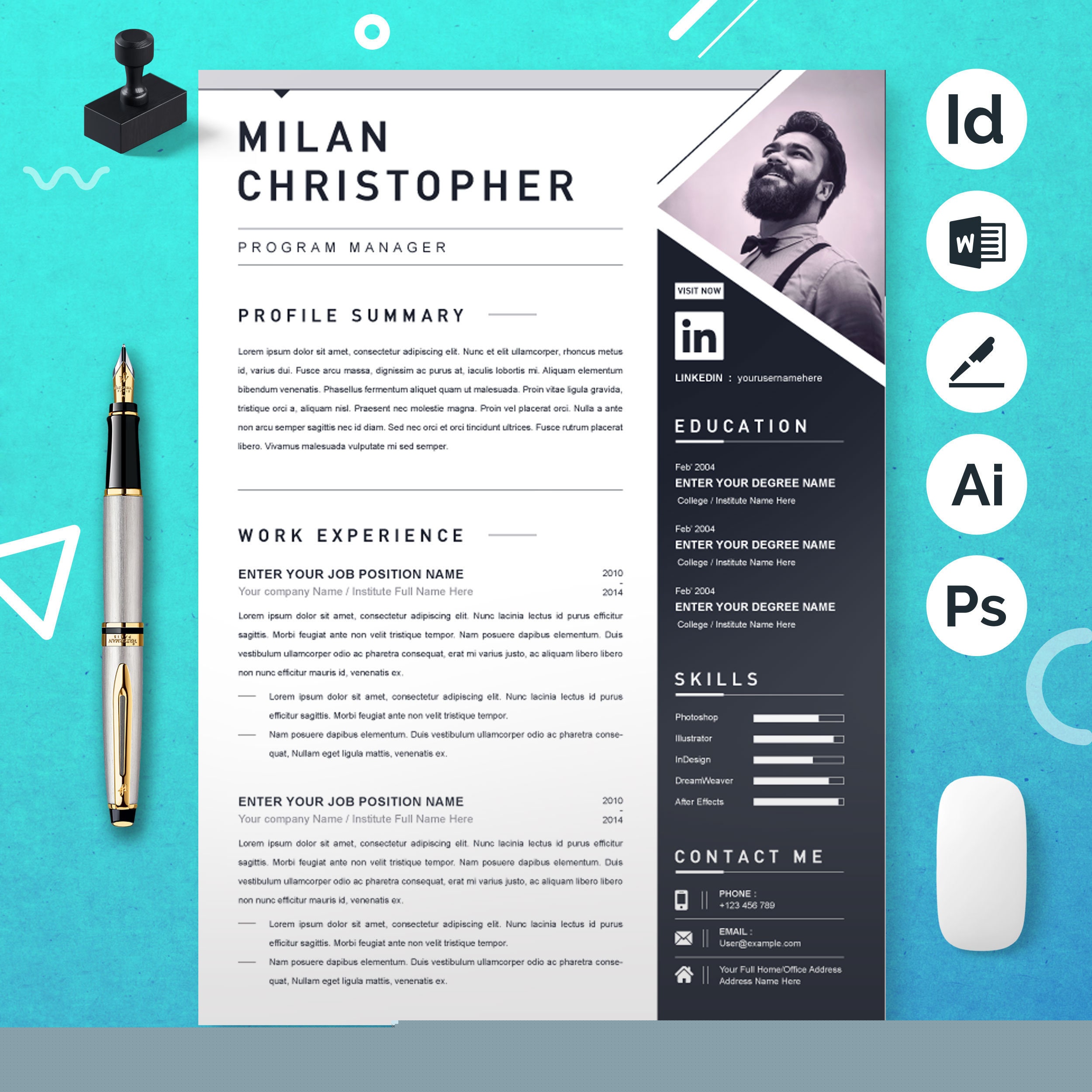 Standing Out: Tips and Tricks for Becoming a Top-Notch Resume Design Graphic Designer