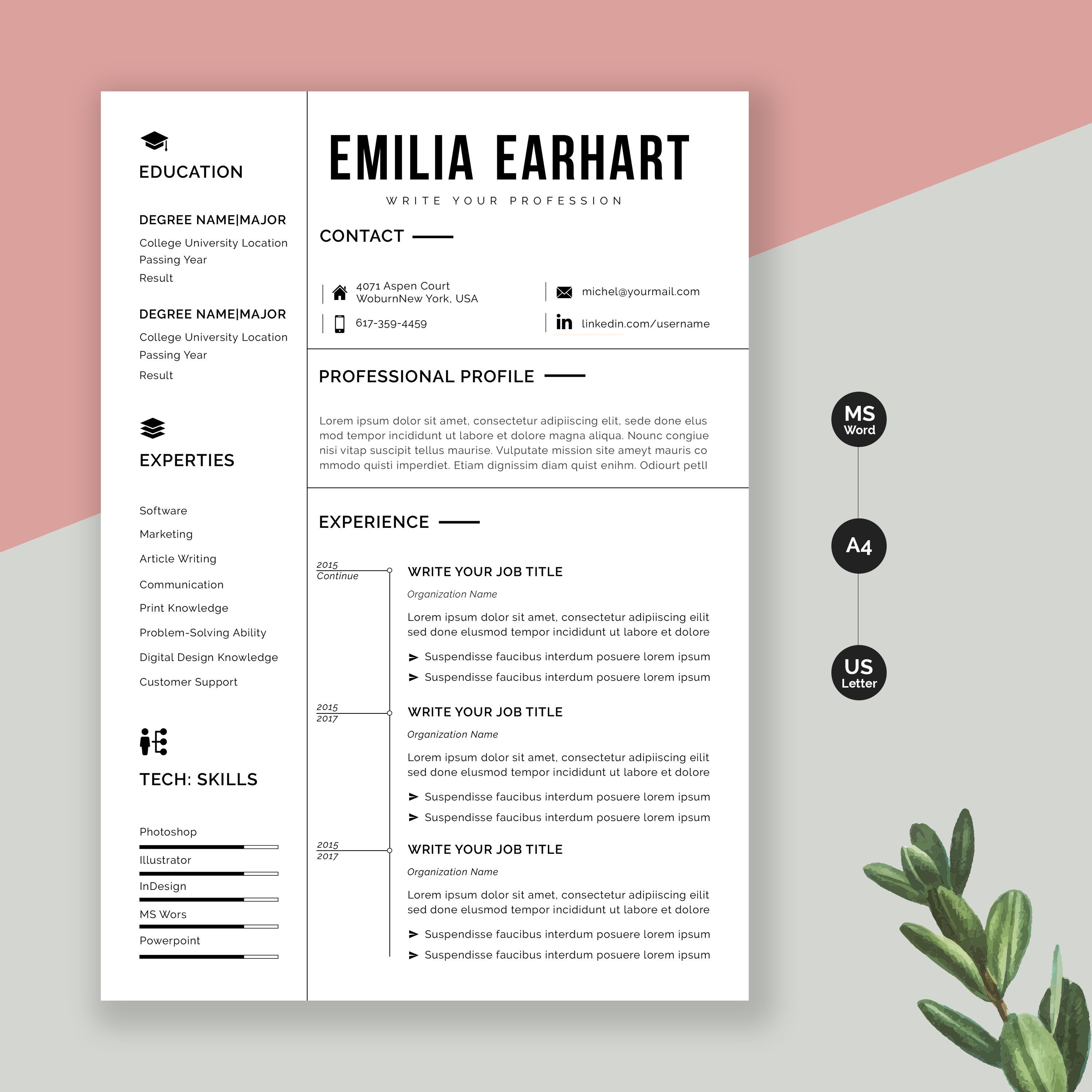 Elevate Your Job Search with Stunning Resume Design Templates Word