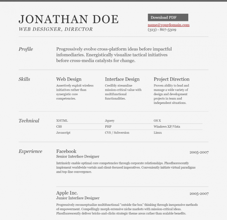 Mastering Resume Design Using HTML: Tips and Techniques for a Standout CV