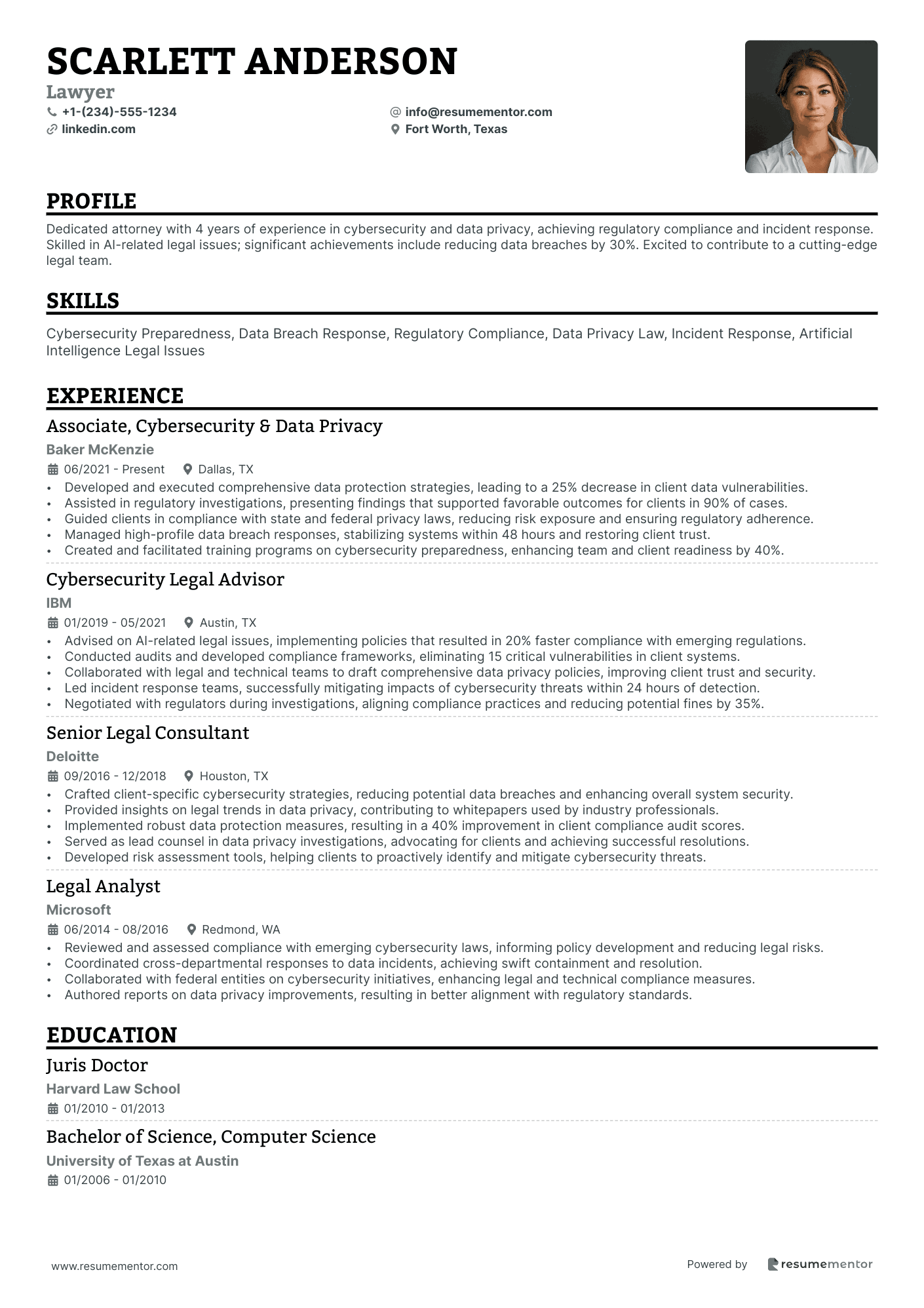Inspiring Resume Header Examples to Elevate Your Job Application