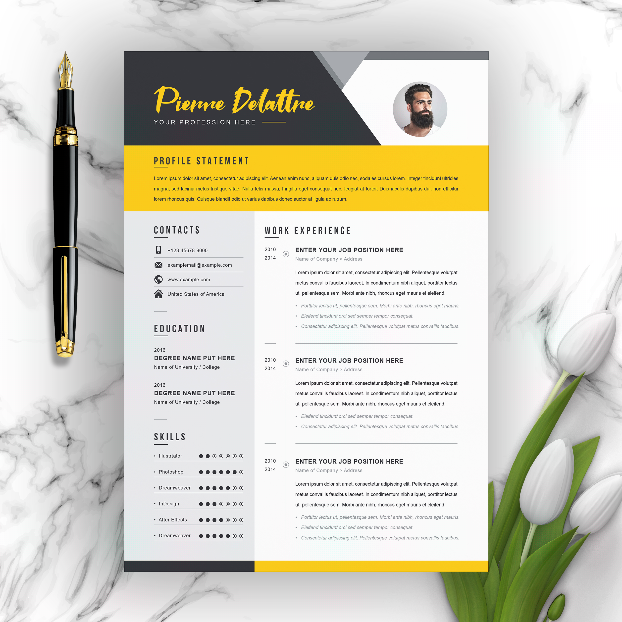 Enhance Your Job Applications with Stunning Resume Layout Design Free Download