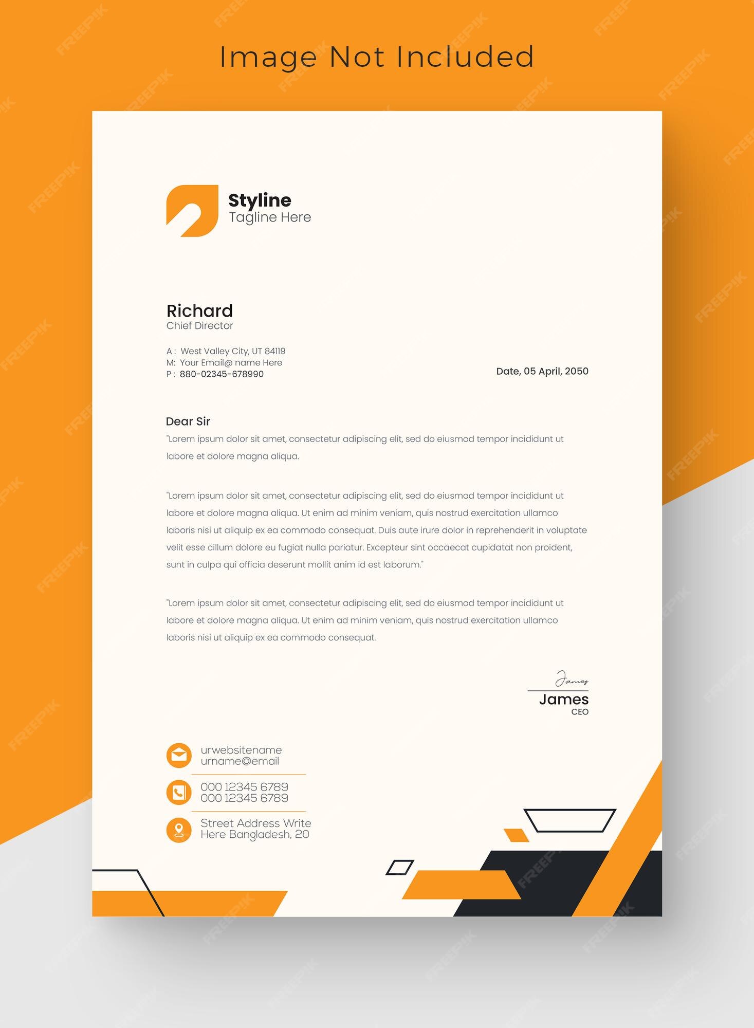 Elevate Your Job Application with Creative Resume Letterhead Design