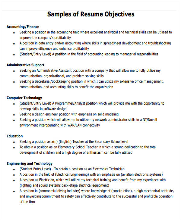 Powerful Resume Objective Examples Any Job: Crafting Your Perfect Introduction