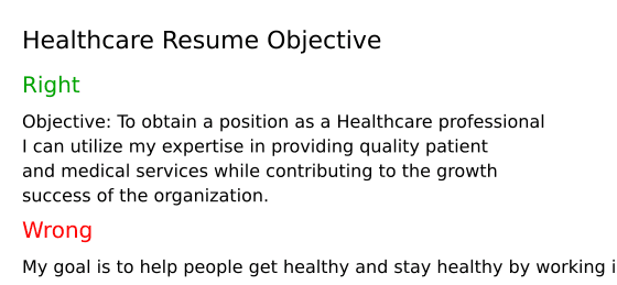 Top 10 Resume Objective Examples Healthcare: Crafting Your Path to a Successful Career
