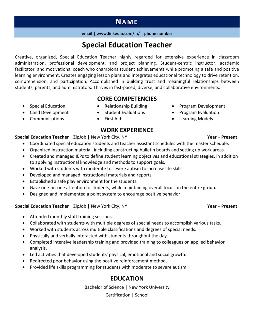 Top Resume Profile Examples Education to Showcase Your Academic Achievements