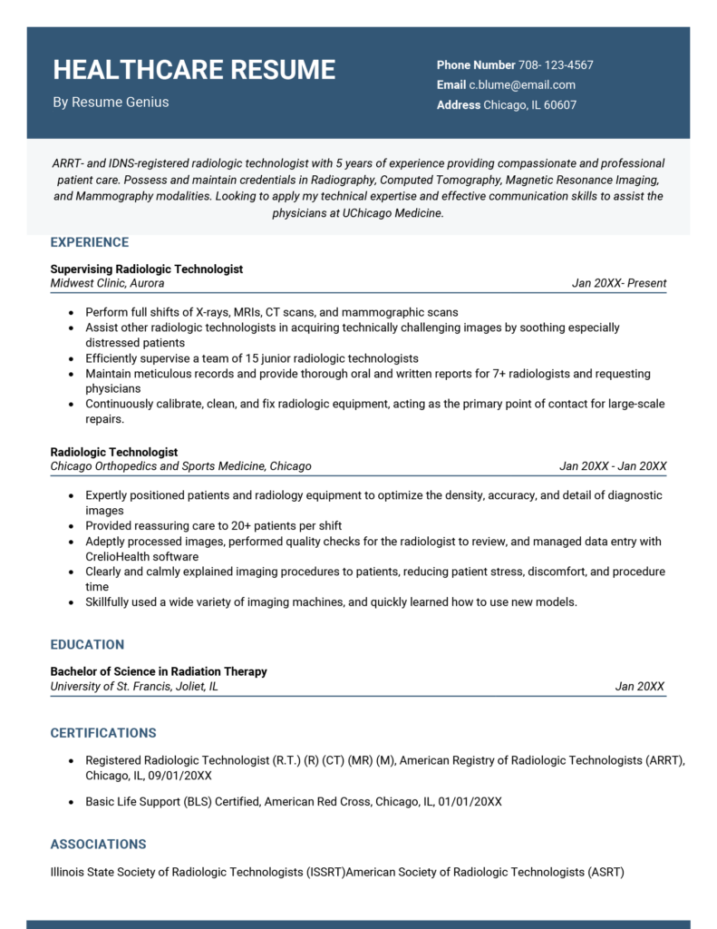 Essential Resume Profile Examples Healthcare: Crafting the Perfect Introduction for Your Career