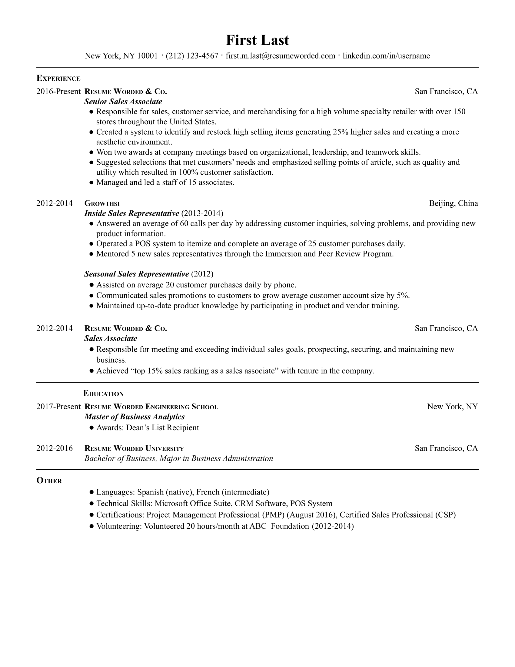 Crafting an Effective Resume Sales Associate High School: Tips and Examples
