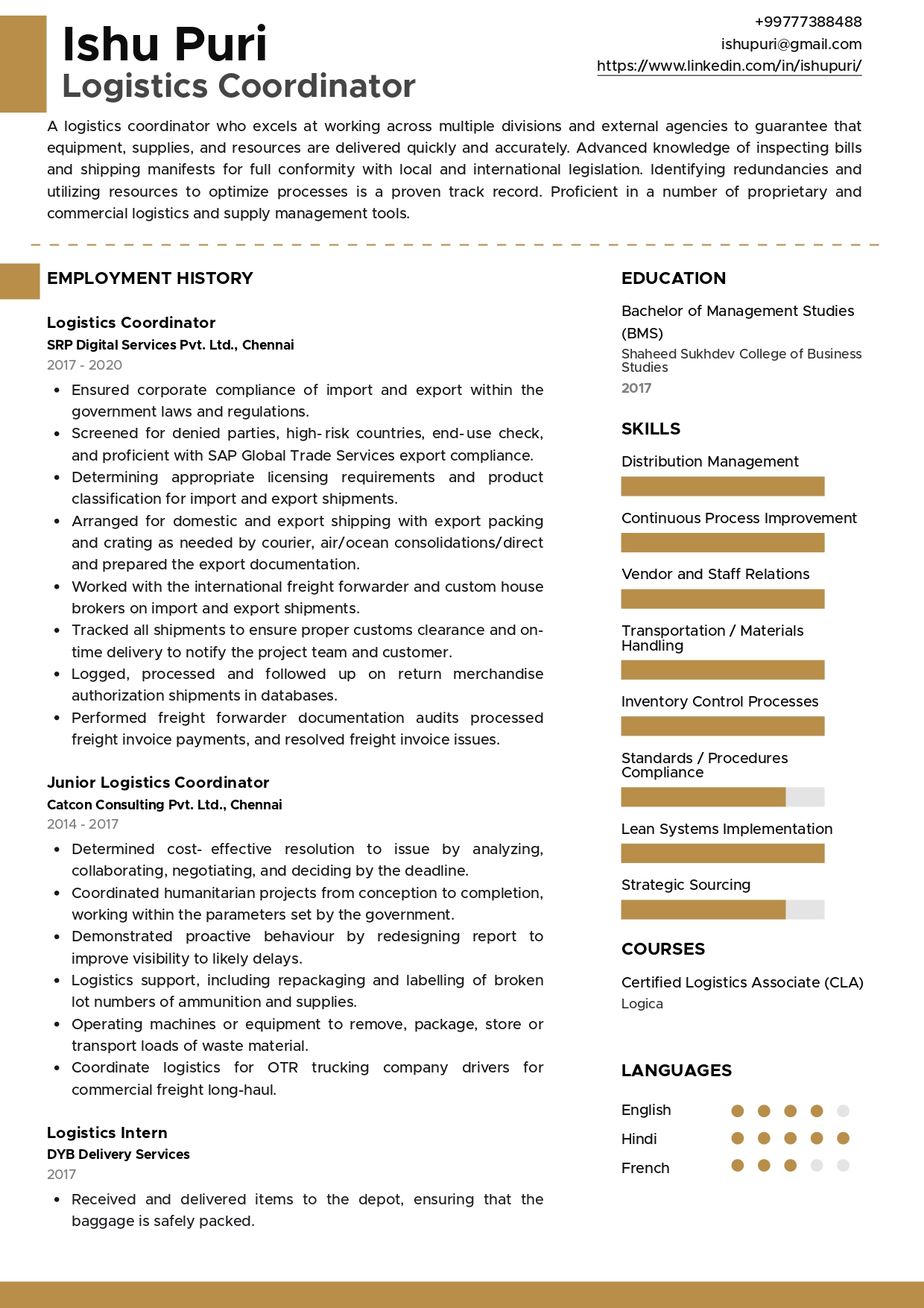 Essential Resume Samples Logistics: Crafting a Compelling Career Narrative