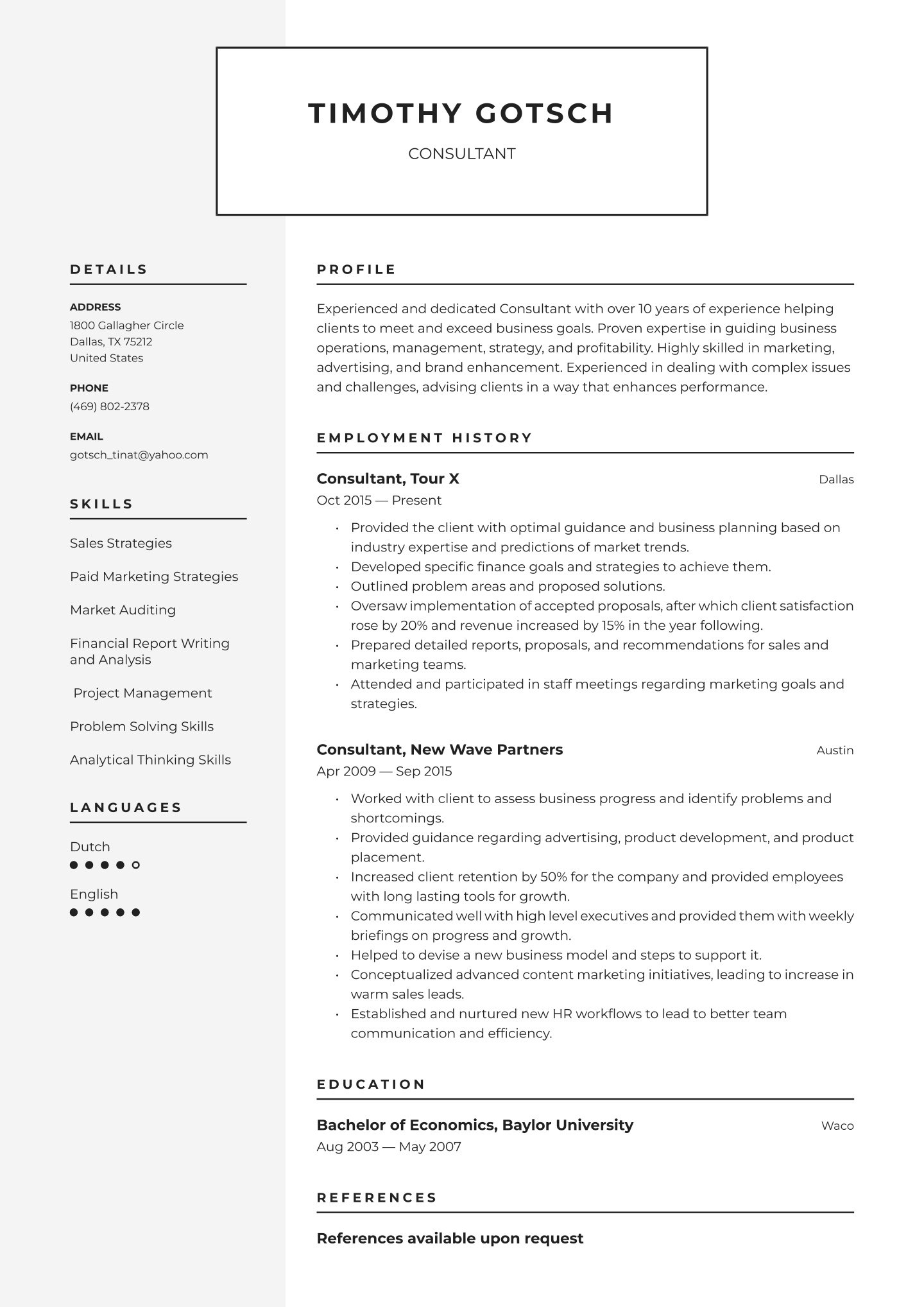 Top Resume Summary Examples Consultant: Crafting the Perfect Introduction for Your Job Application