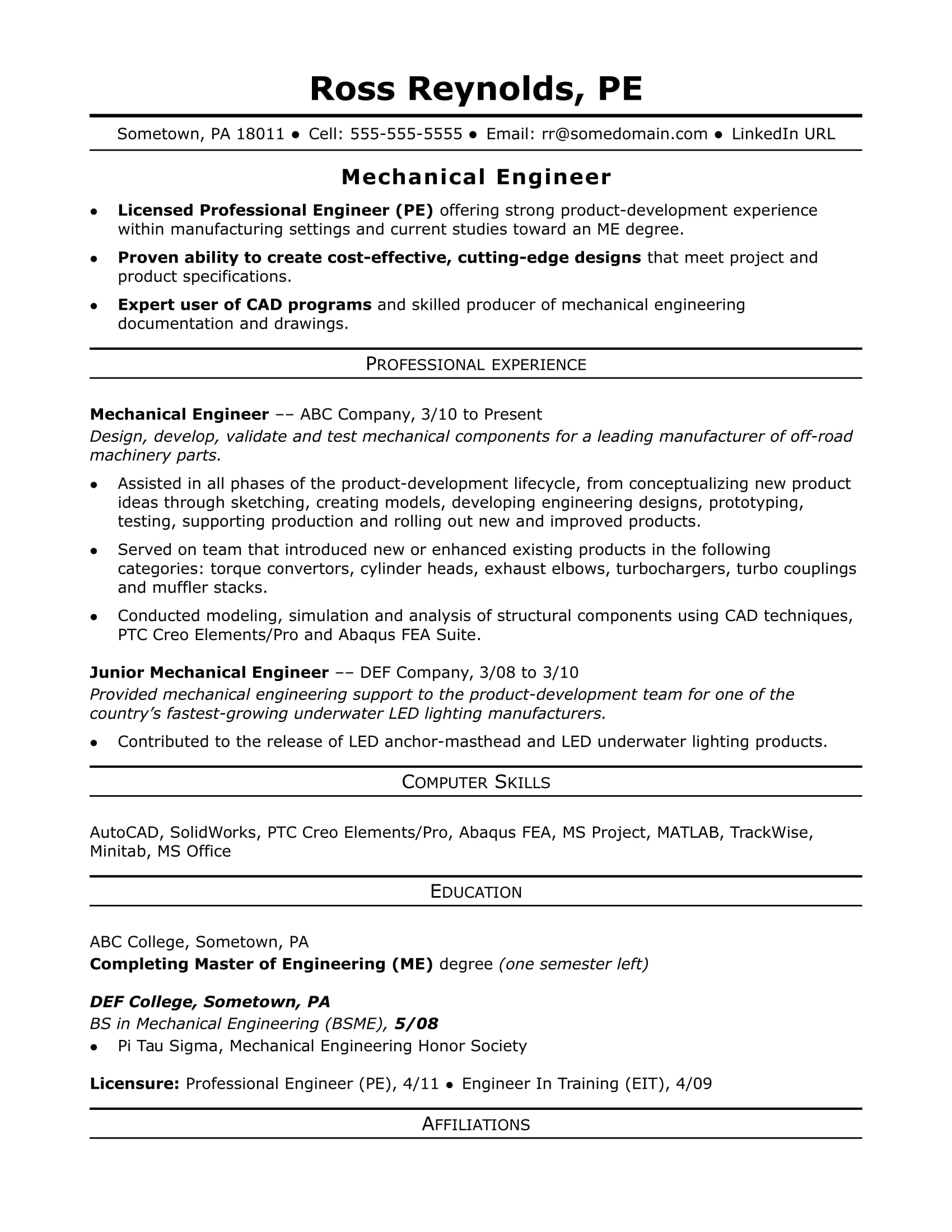 Top Resume Summary Examples Engineering: Crafting the Perfect Introduction for Your Career
