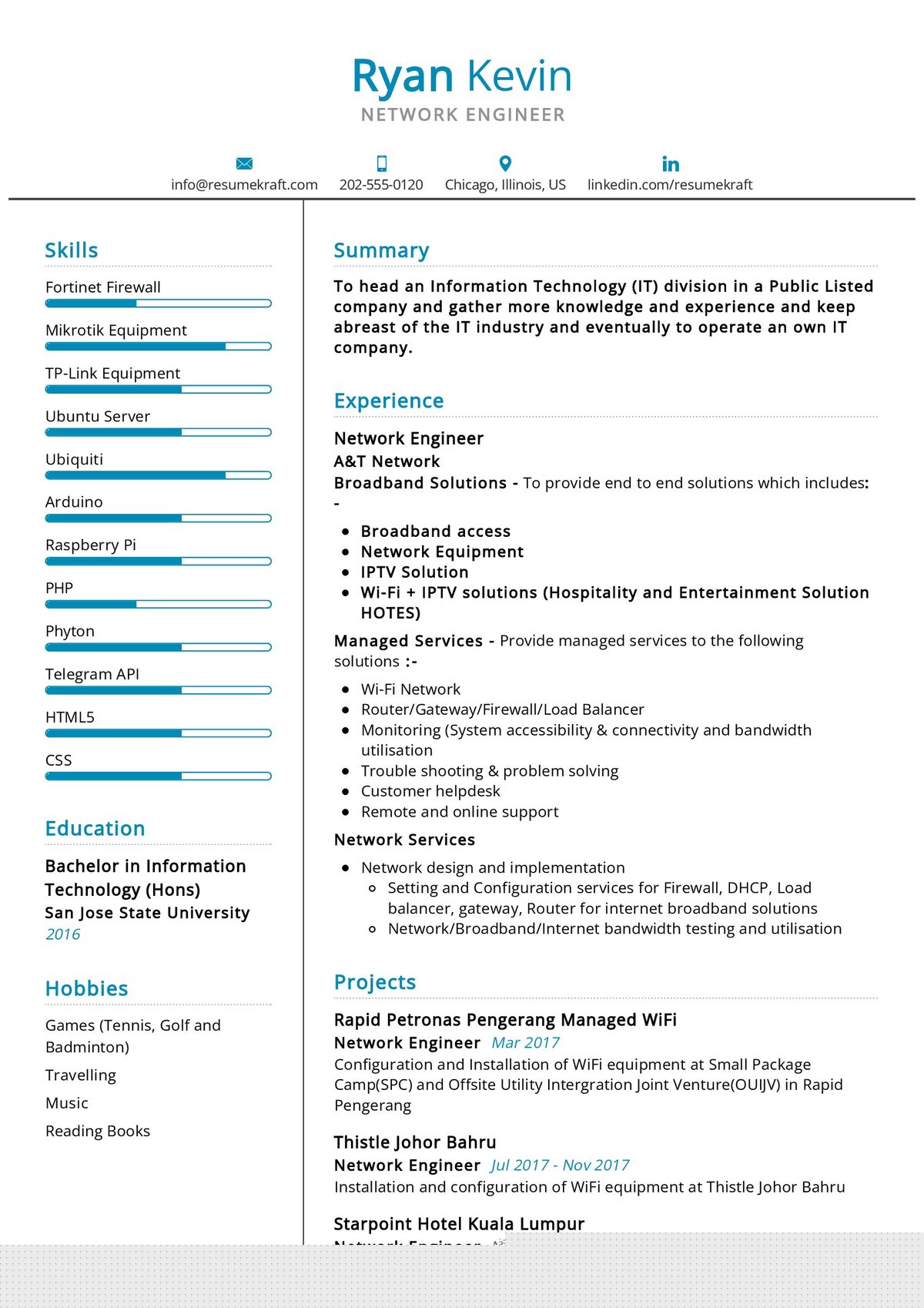 Top Resume Summary Examples For Network Engineer: Crafting Your Perfect Introduction