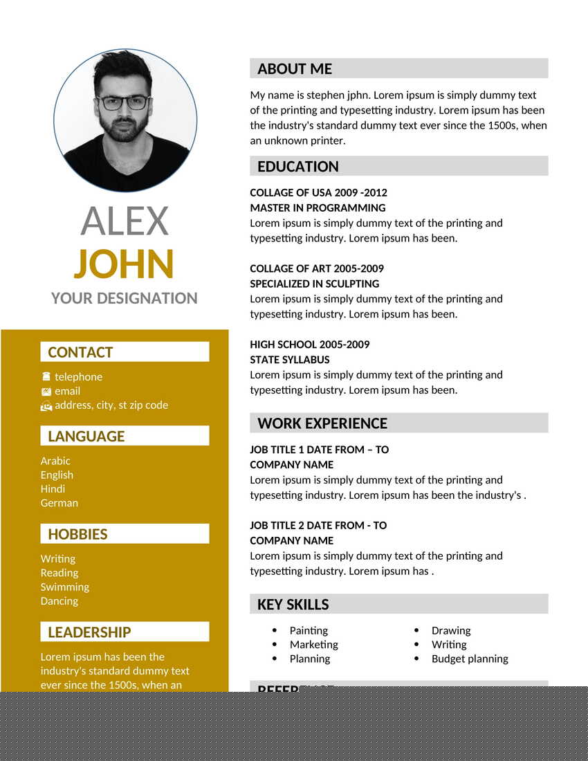 Essential Resume Template For Word College Student: Crafting Your Path to Success