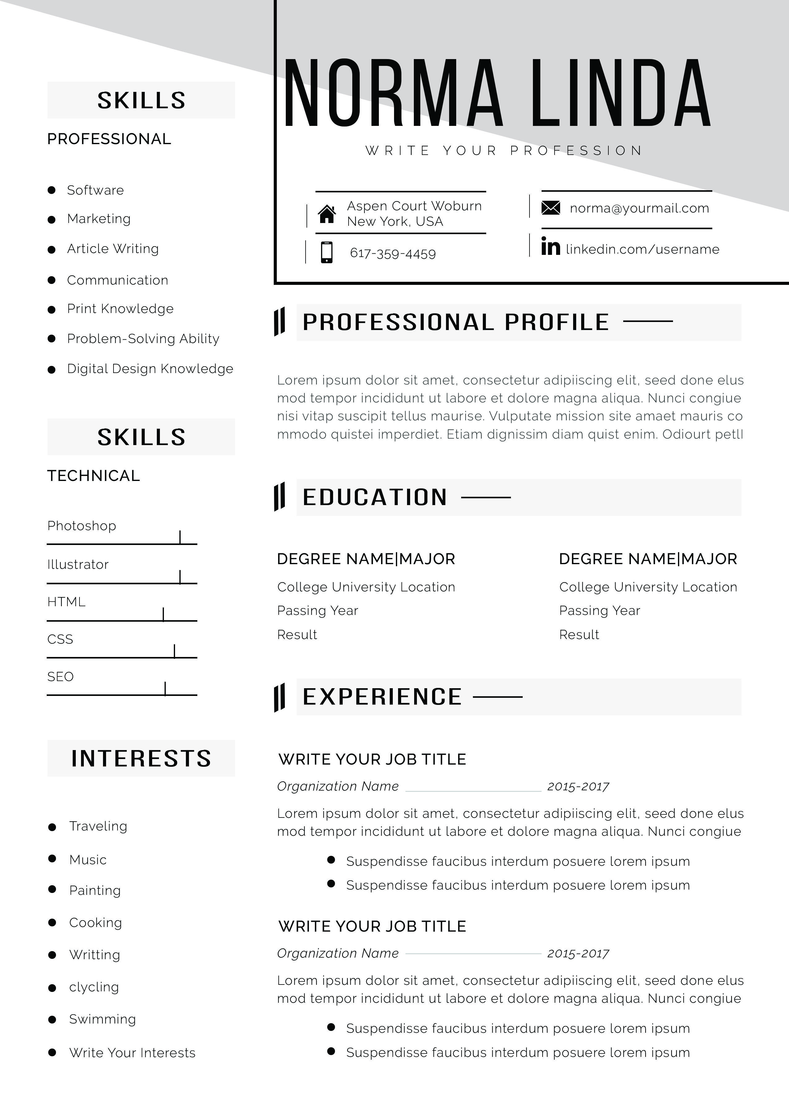 Effortlessly Create a Professional Resume: Your Guide to Resume Template For Word On iPad