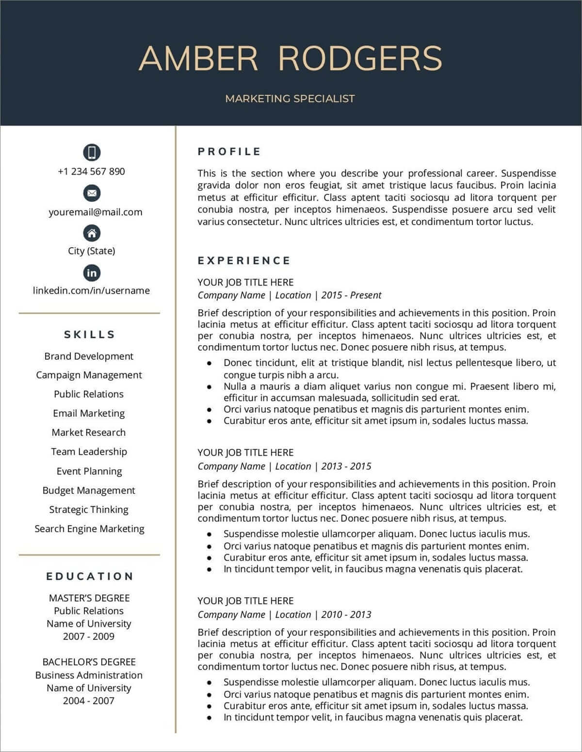 Create Your Perfect Resume with a Resume Template In Google Docs