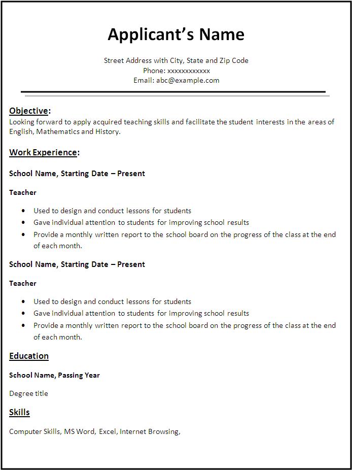 Creating a Standout Resume Template Microsoft Word Teacher: Tips and Examples
