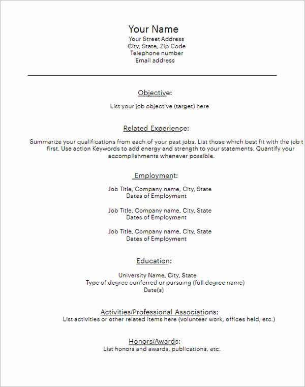 Mastering Your Job Application: A Comprehensive Guide to Resume Template Outline Format