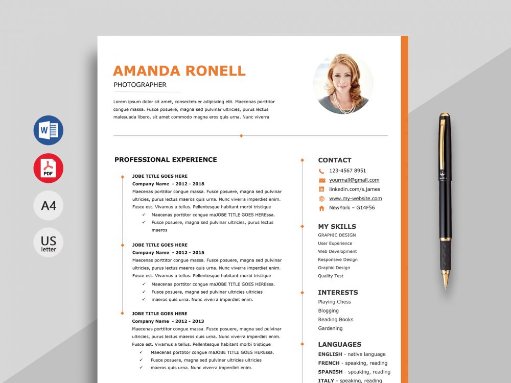 Elevate Your Job Search with Our Stylish Resume Template Word Elegant