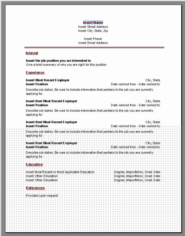 Top 10 Resume Templates For Office Word 2007 to Boost Your Job Application