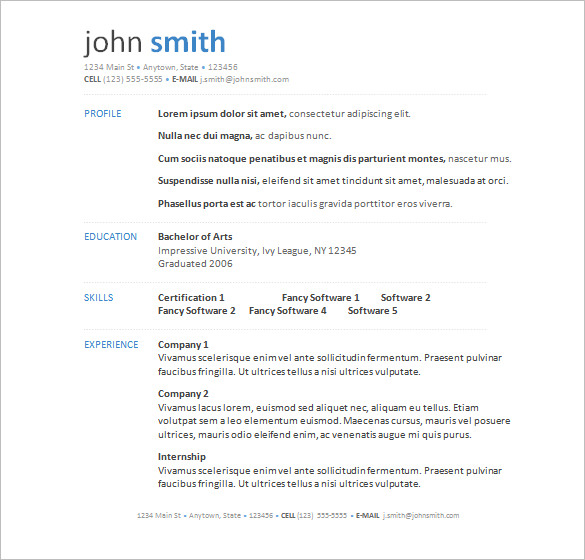 Discover the Best Resume Templates For Word 2007 Download: Elevate Your Job Applications