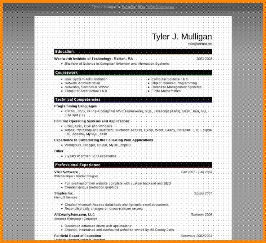 Unlocking Career Success: Exploring Resume Templates In Microsoft Word 2003