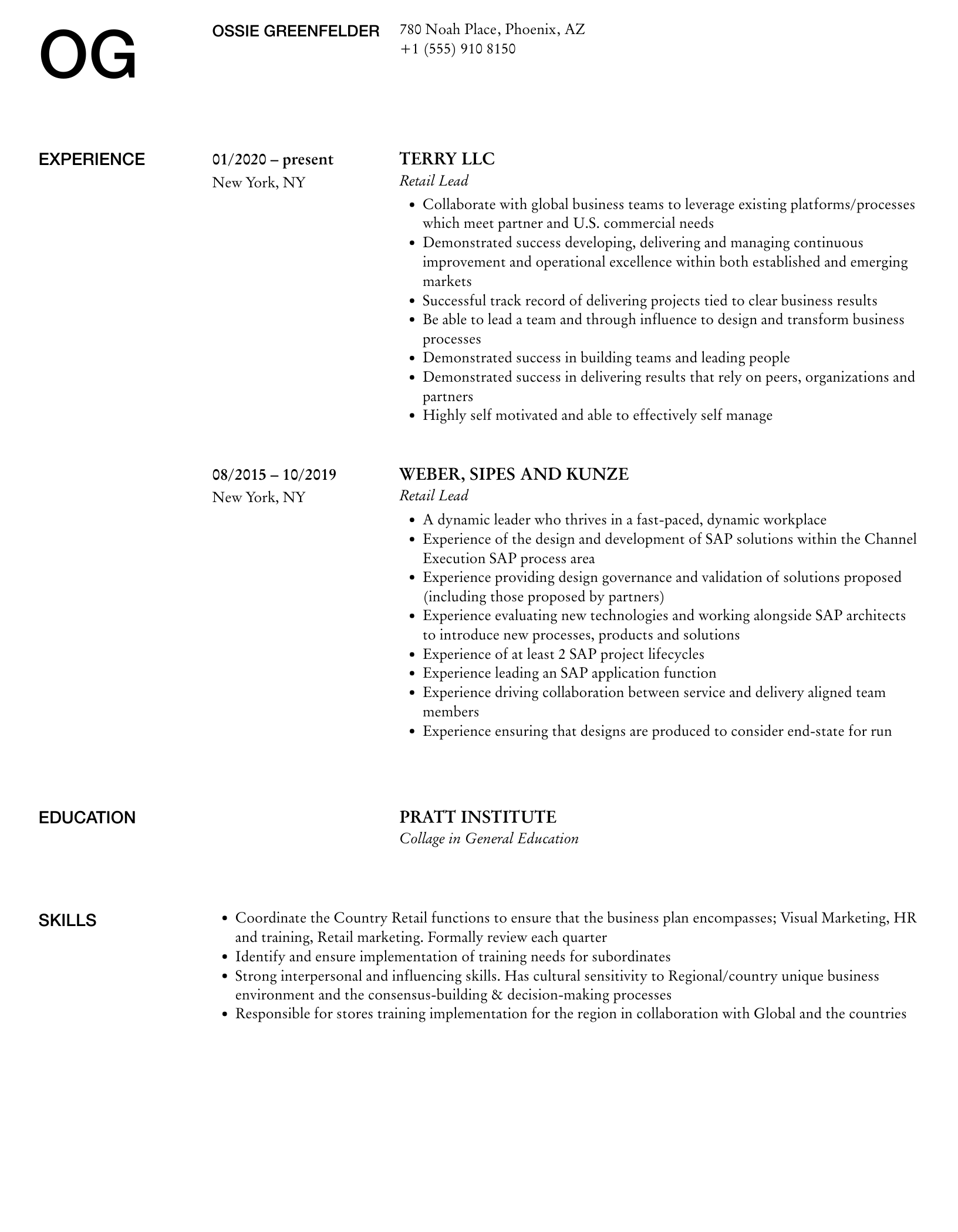 Essential Tips for Crafting an Impressive Retail Lead Resume