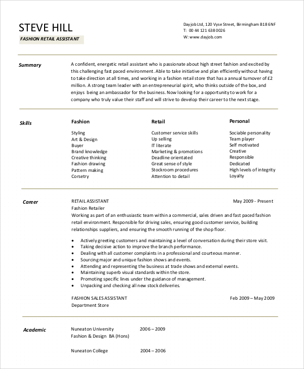 Top Retail Resume Objective Ideas to Land Your Dream Job