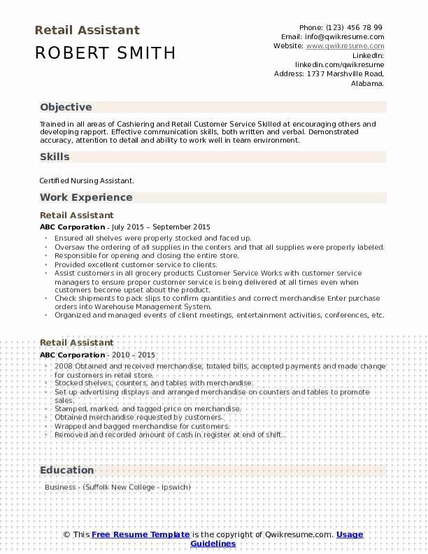 Creating a Standout Retail Resume Sample No Experience: Tips and Examples