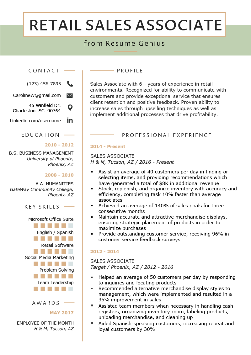 Crafting the Perfect Retail Resume Titles: Stand Out in the Job Market