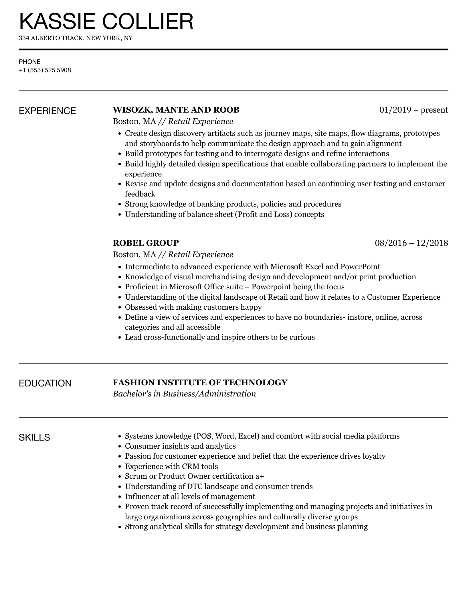 Tips for Crafting a Winning Retail Resume With Little Experience