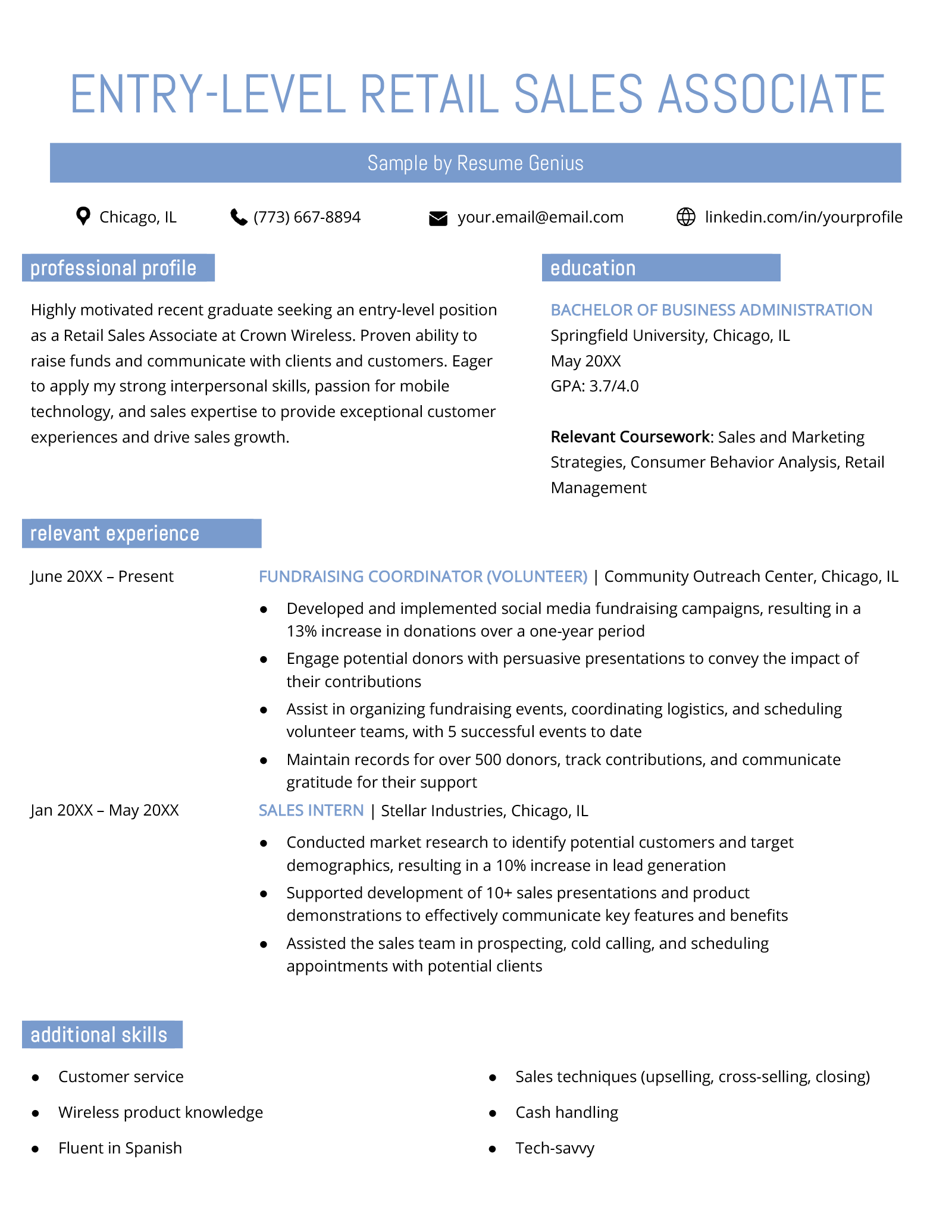 Effective Retail Sales Associate Resume Examples to Land Your Dream Job
