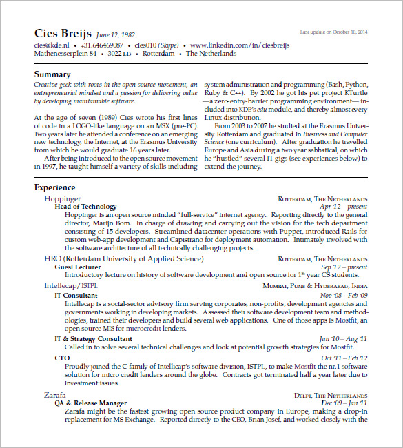 Crafting a Professional CV with the Rpi Latex Resume Template