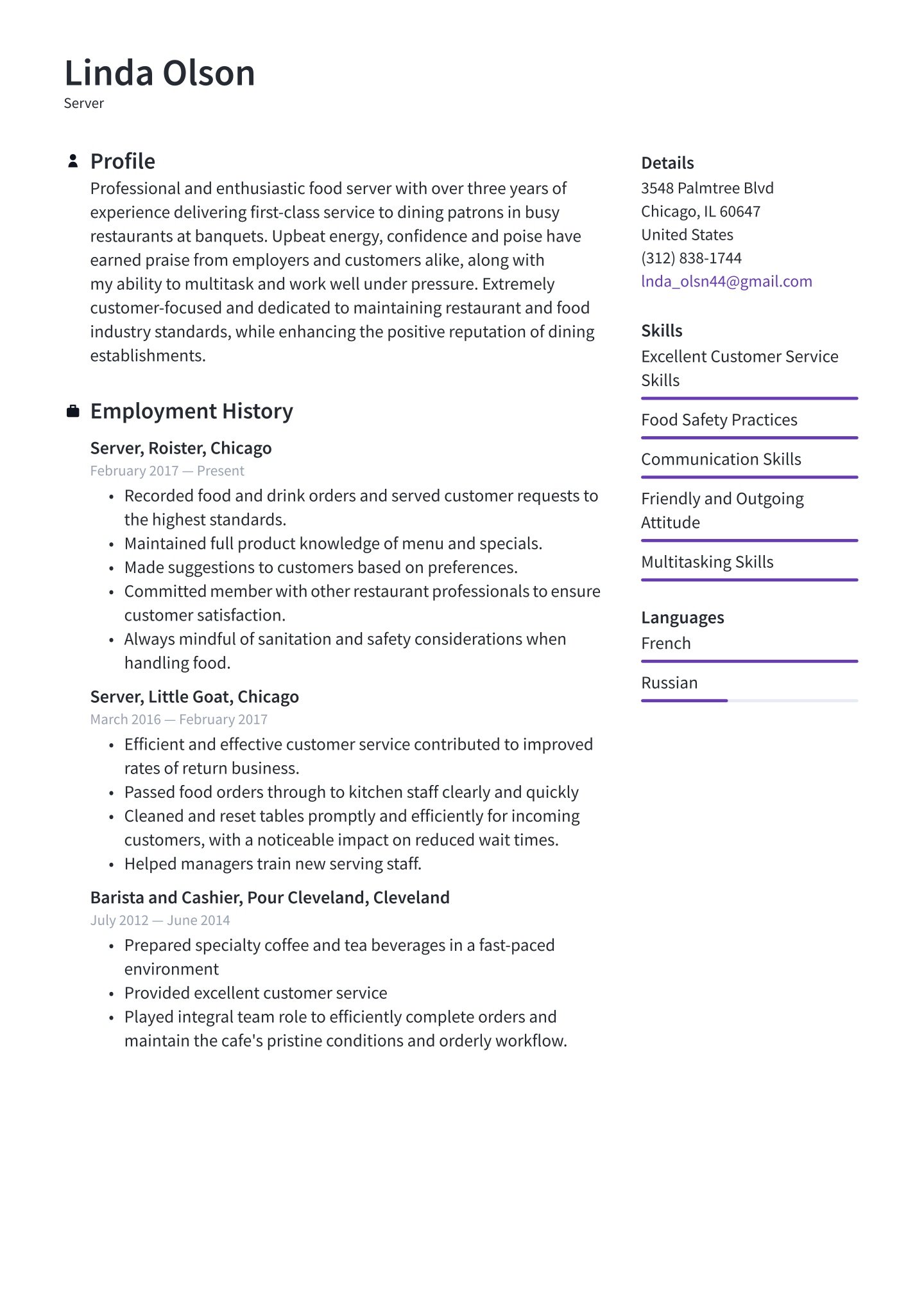 Crafting the Perfect Server Related Resume: Tips and Examples for Success