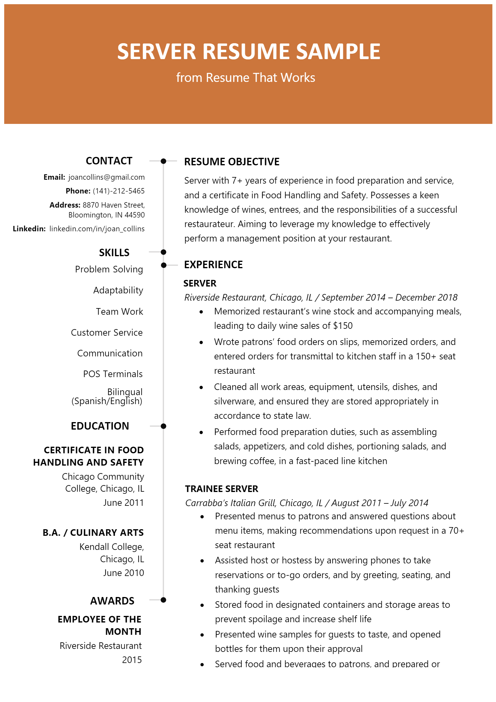 Maximize Your Employment Opportunities with Server Resume Download