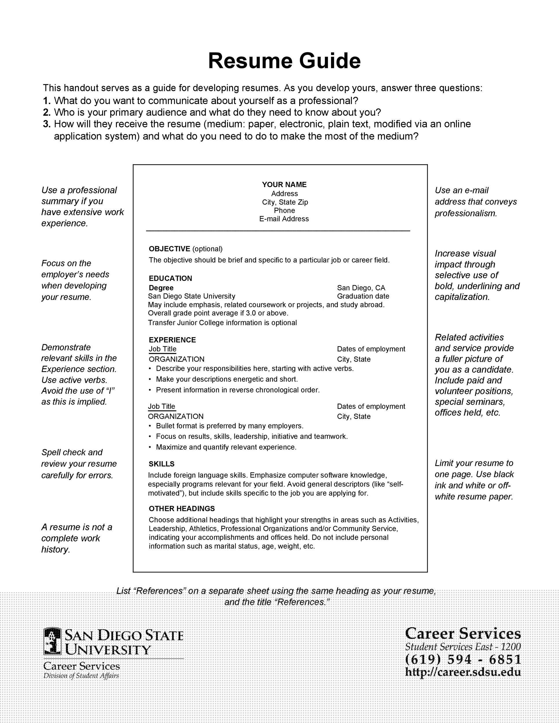 Crafting a Winning Simple Resume Template For College Students