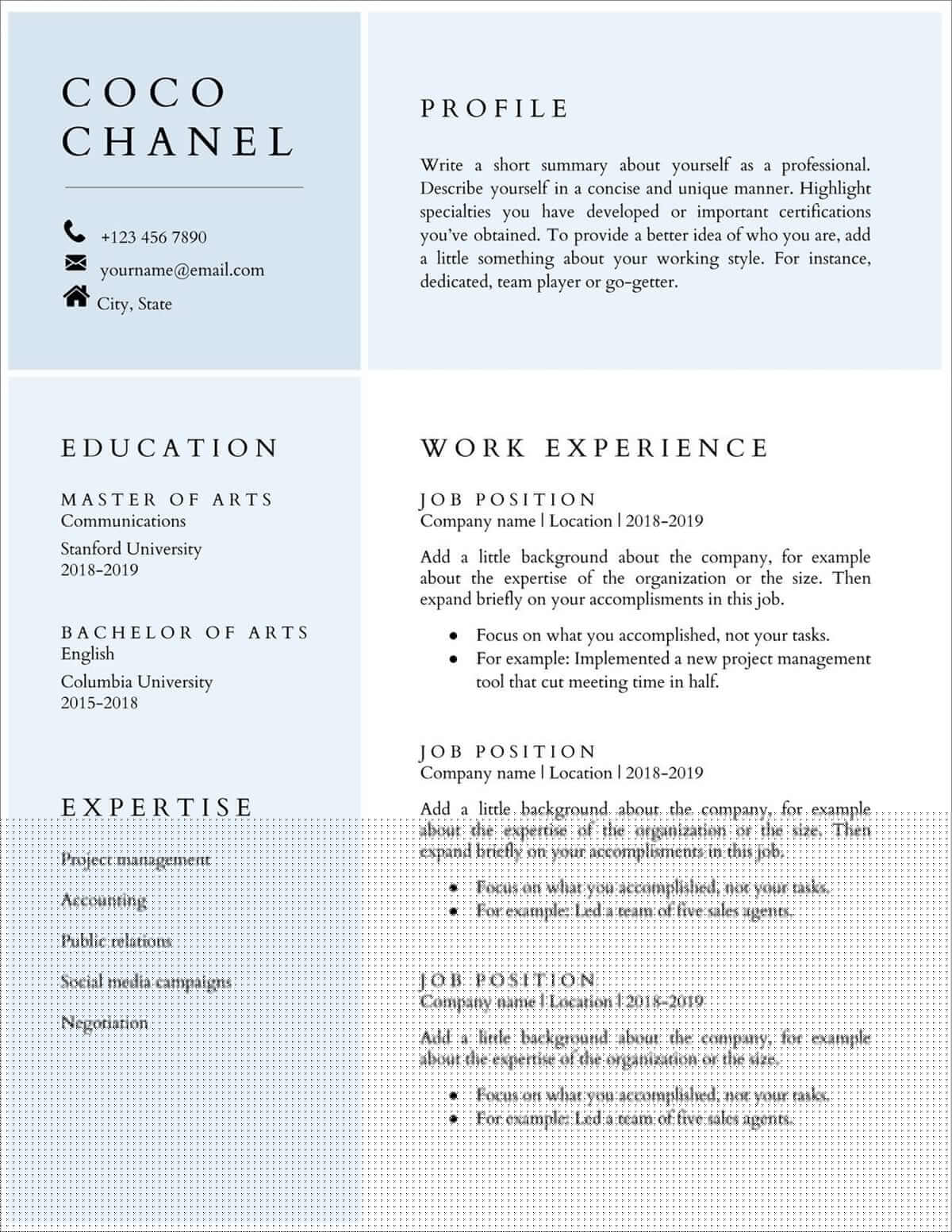 Boost Your Job Search with a Simple Resume Template For Google Docs