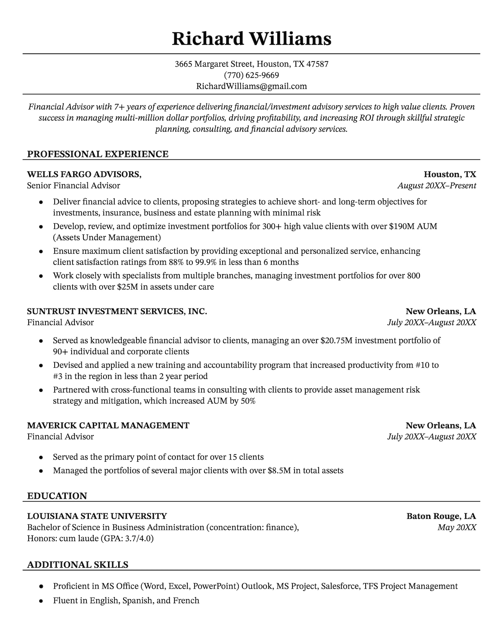 Creating Your Career Future with a Simple Resume Template Google Docs