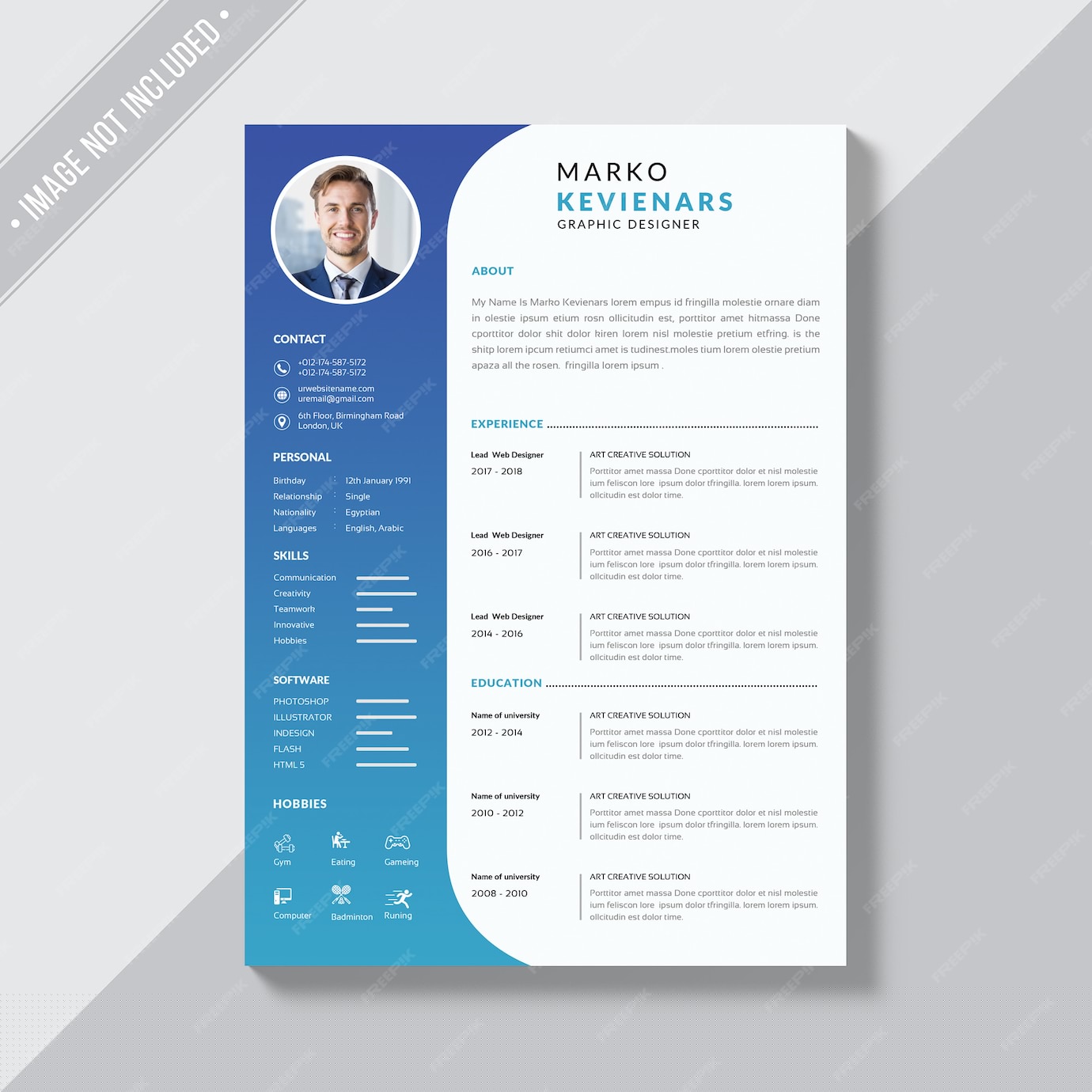 Craft Your Career: Innovative Simple Resume Template PSD for Job Seekers