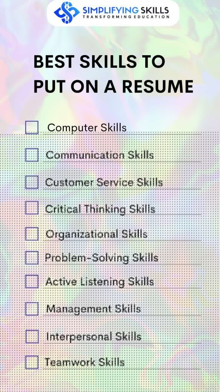 Essential Skills To Put Into Resume for Career Success