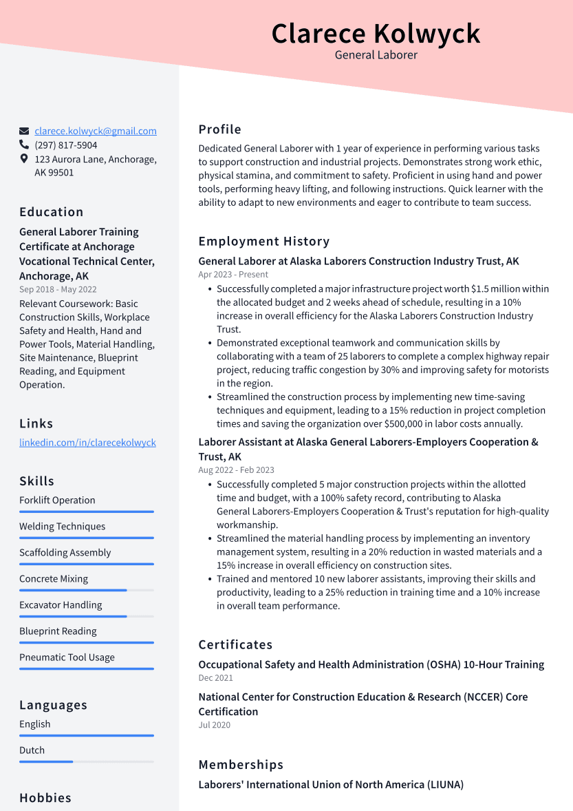 Essential Skills To Put On A Resume For General Labor: Stand Out to Employers