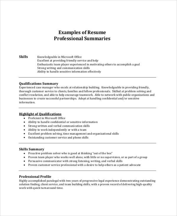Creating an Impactful Summary For Resume Template: A Comprehensive Guide