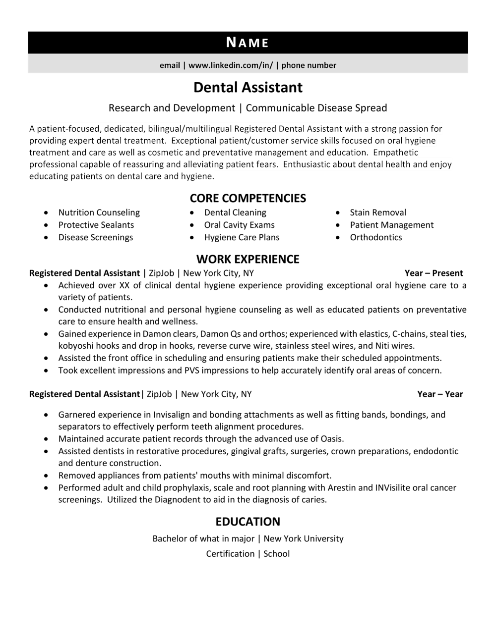 What Does A Dental Assistant Resume Look Like? Essential Tips and Examples