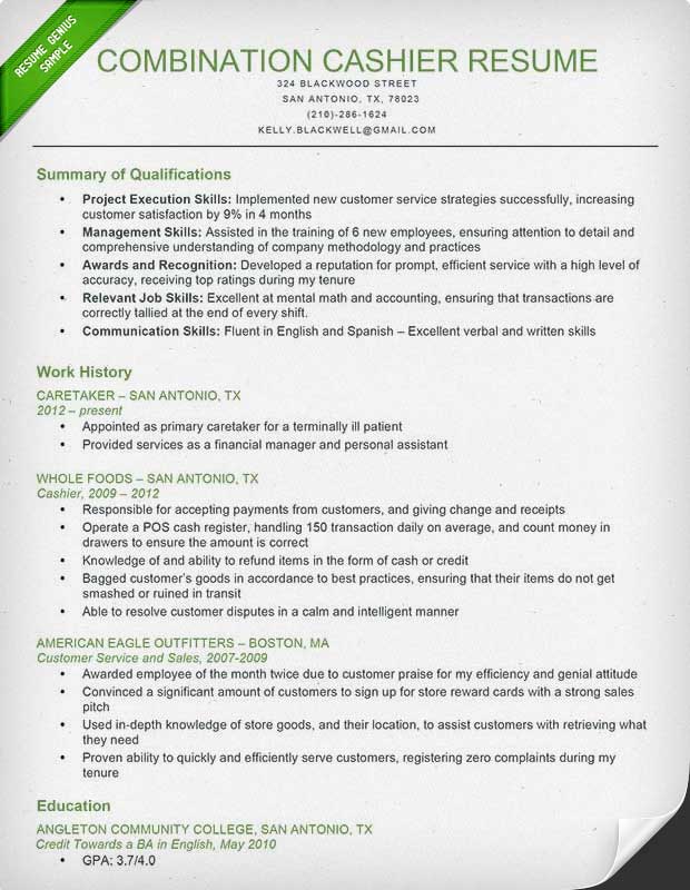 Essential Tips on What To Put On A Cashier Resume