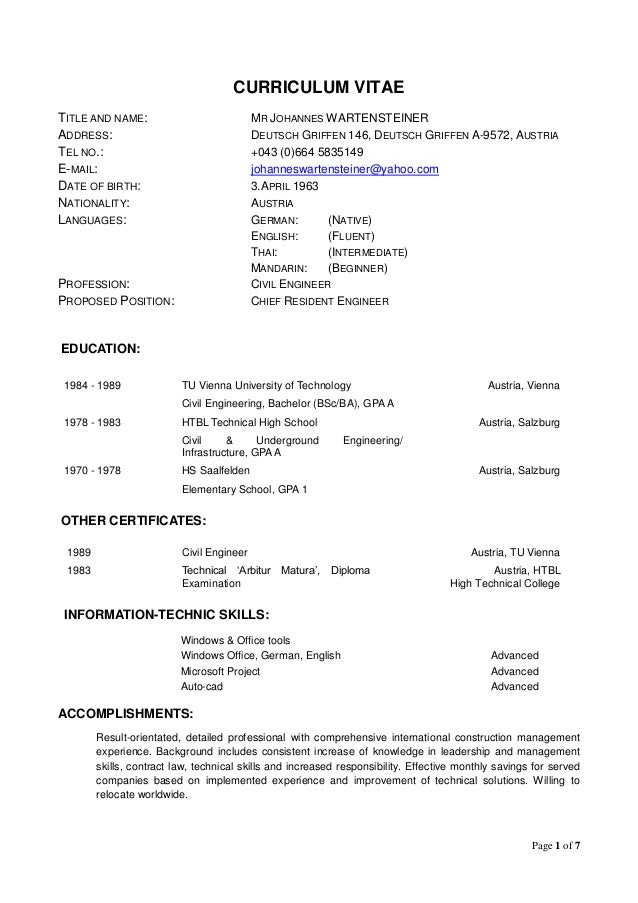 Mastering the World Bank Resume Format: Tips for Success